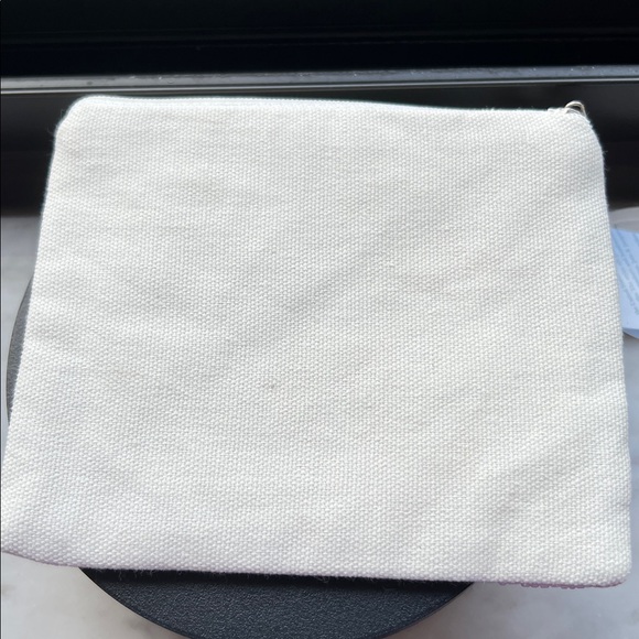 LCD HAND CRAFTED RED, WHITE and BLUE BEADED LIMITED QUANTITY ZIP POUCH - Picture 3 of 5